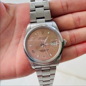 Rolex watch. Original face was white but I changed